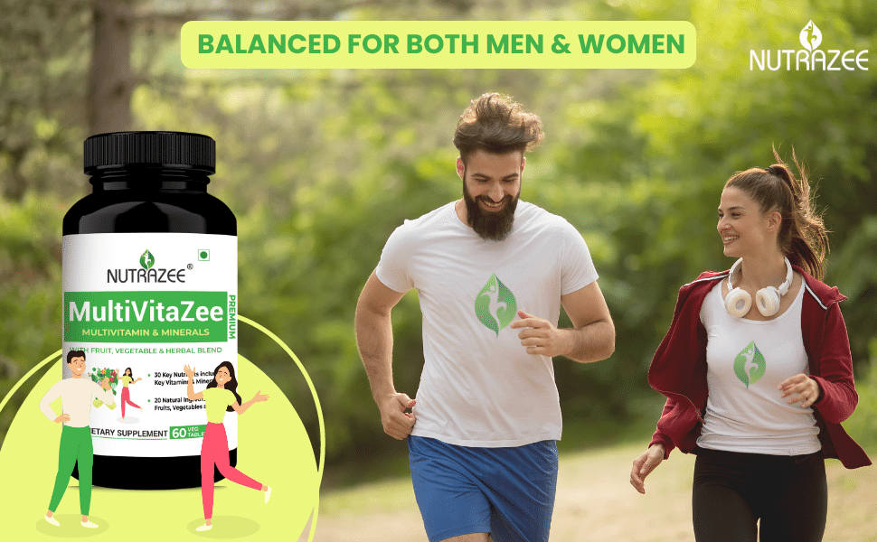multivitamin & multi mineral vegan supplement for men and women adults