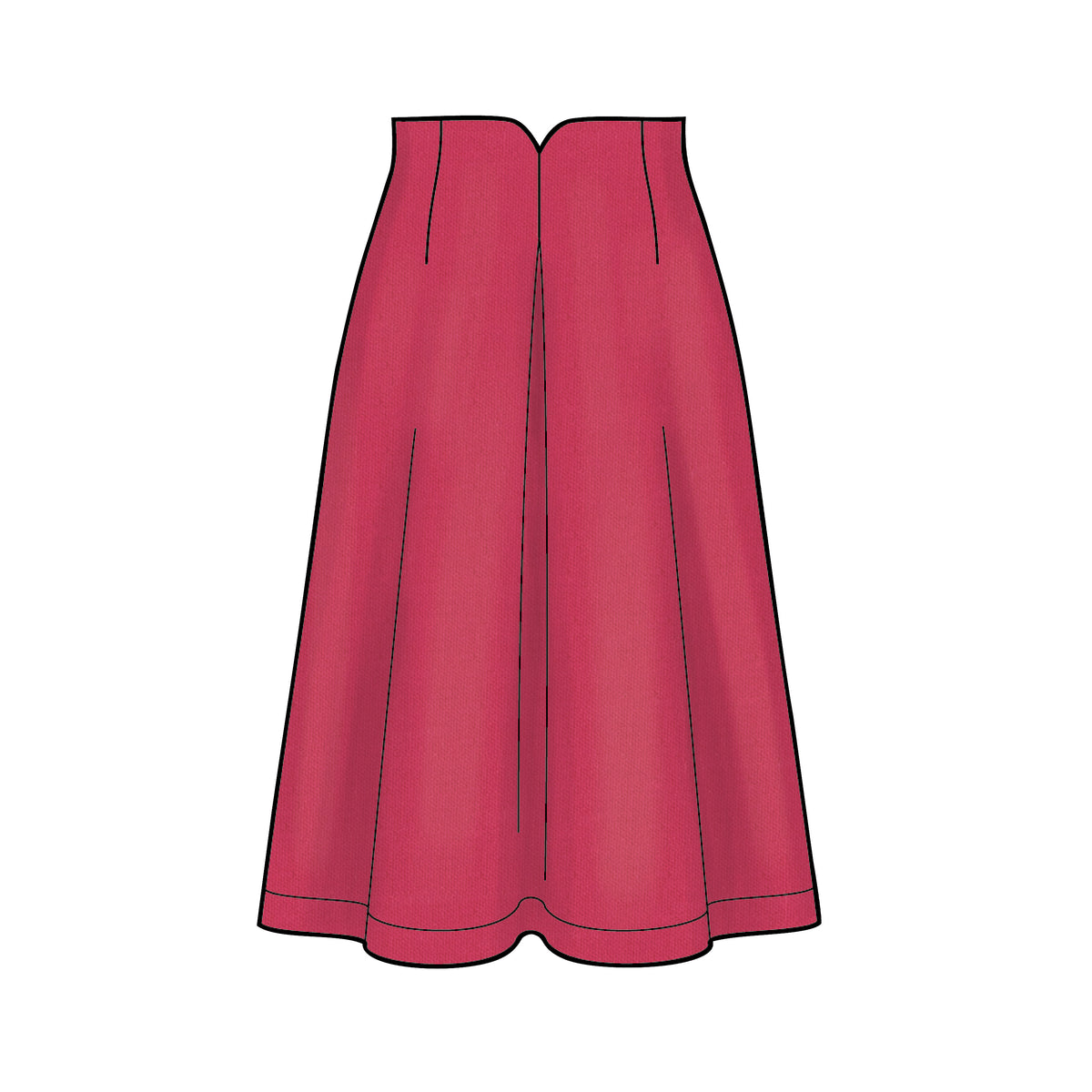 6642 New Look Sewing Pattern N6642 Misses' Raised Waist Skirts