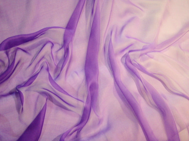 purple ombre chiffon fabric