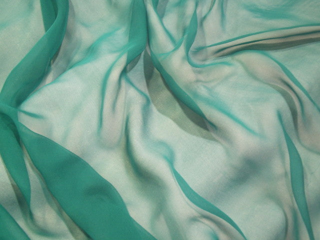 aqua chiffon fabric