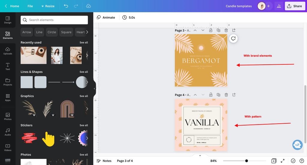 How to Make Product Labels in Canva