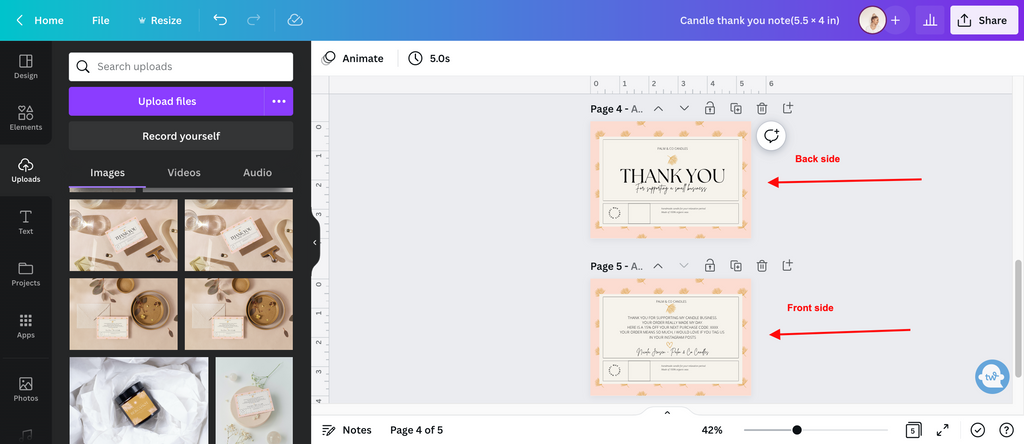 How to Design a Thank You Note in Canva
