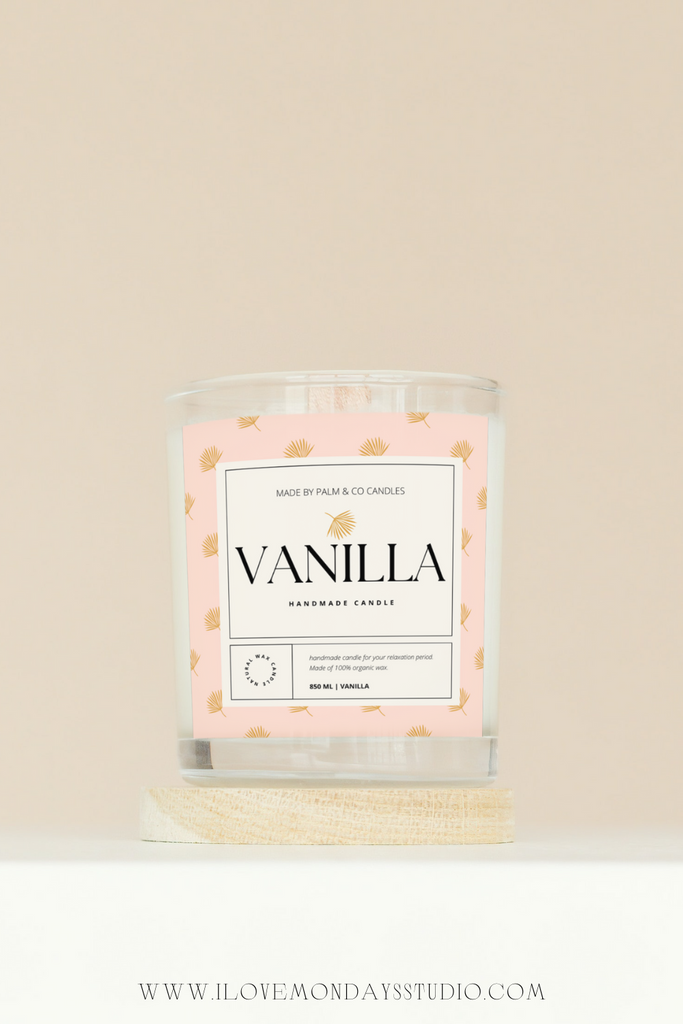 How to make candle labels in Canva