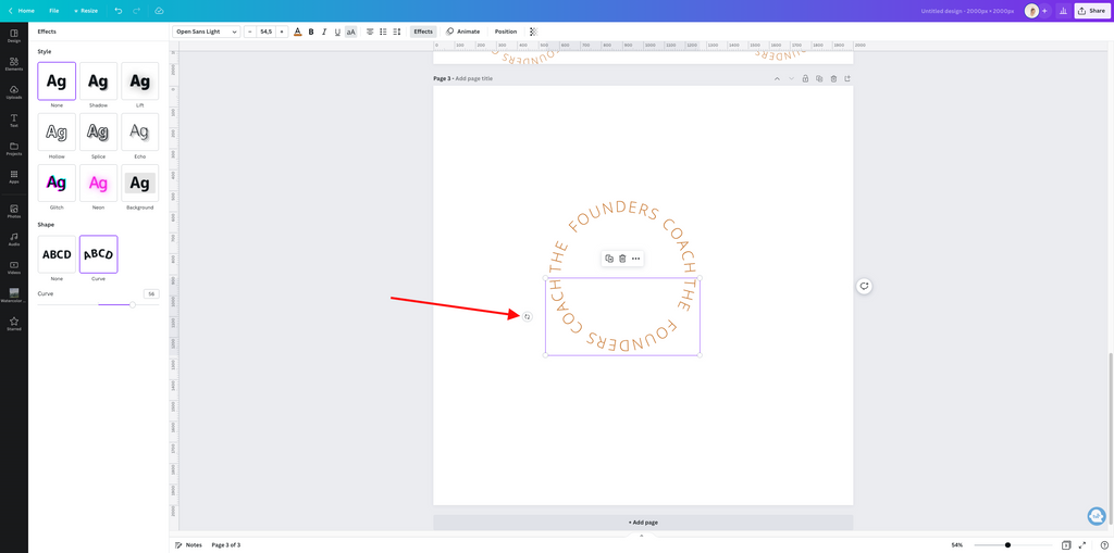 How to make a circle logo in canva 