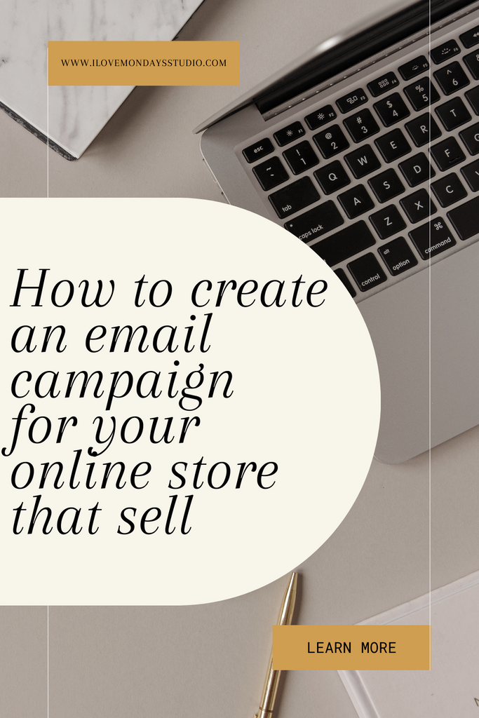 how to make an email campaign for an online store