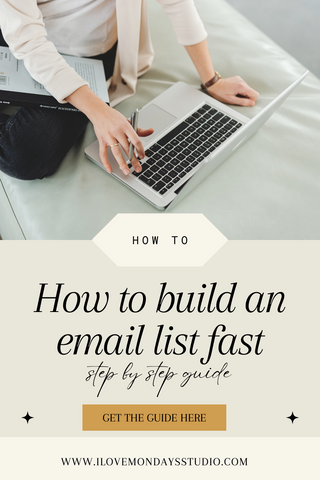 how to build an email list