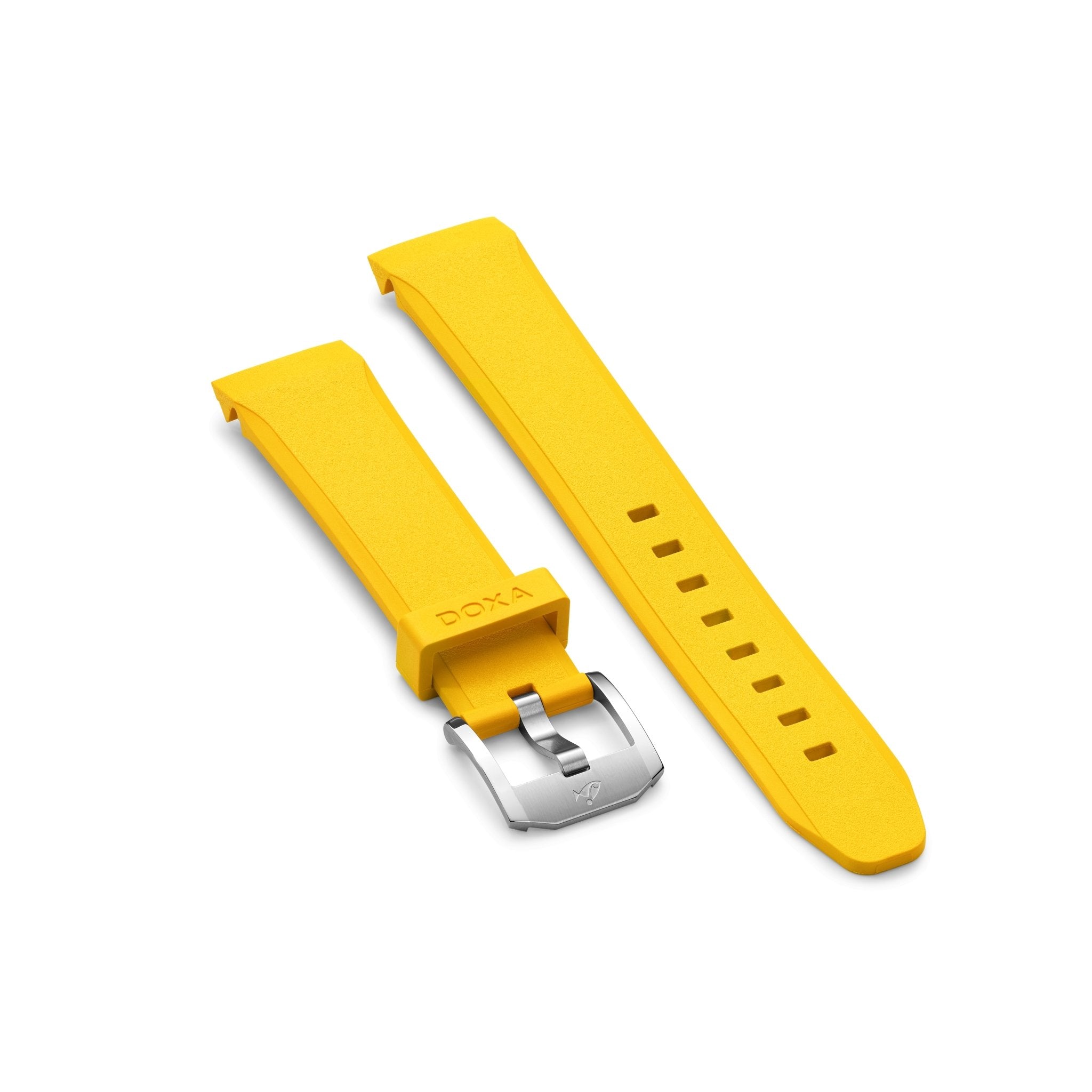 Rubber strap with buckle, Yellow - DOXA Watches US product image