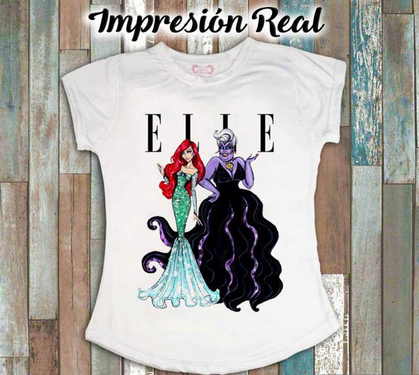 Disney shirt villain Ariel / Ursula - RevolutionBoutiqueCo