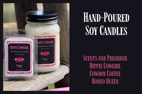 my western heart hand poured soy candles