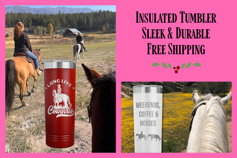 insulated skinny tumblers by My Western Heart
