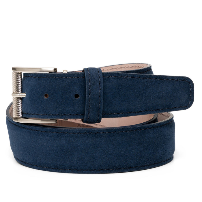 Made in England Suede Belt - Chocolate