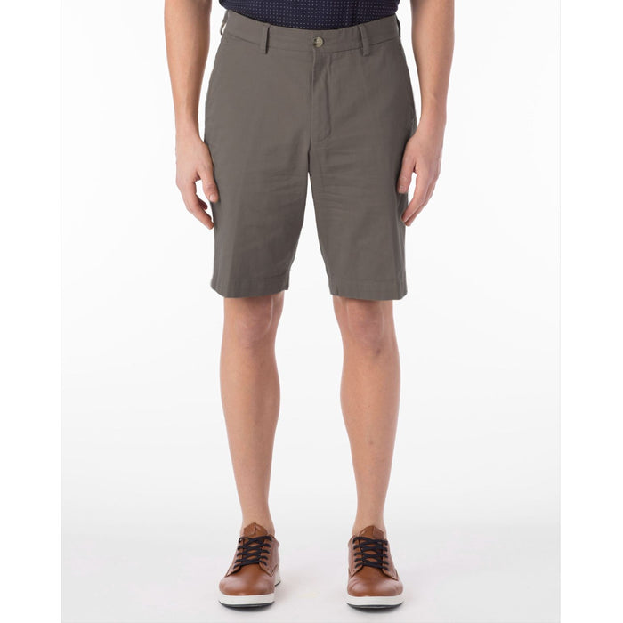 Broken Twill Stretch Cotton Shorts in Tan by Ballin