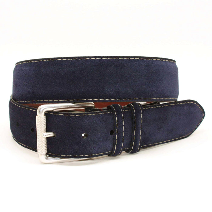 European Sueded Calfskin Belt in Whiskey by Torino Leather