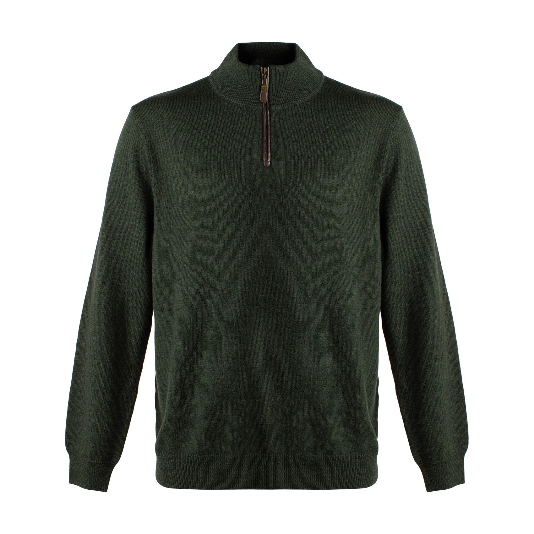 Extra Fine 'Zegna Baruffa' Merino Wool Quarter-Zip Sweater in Rust by ...