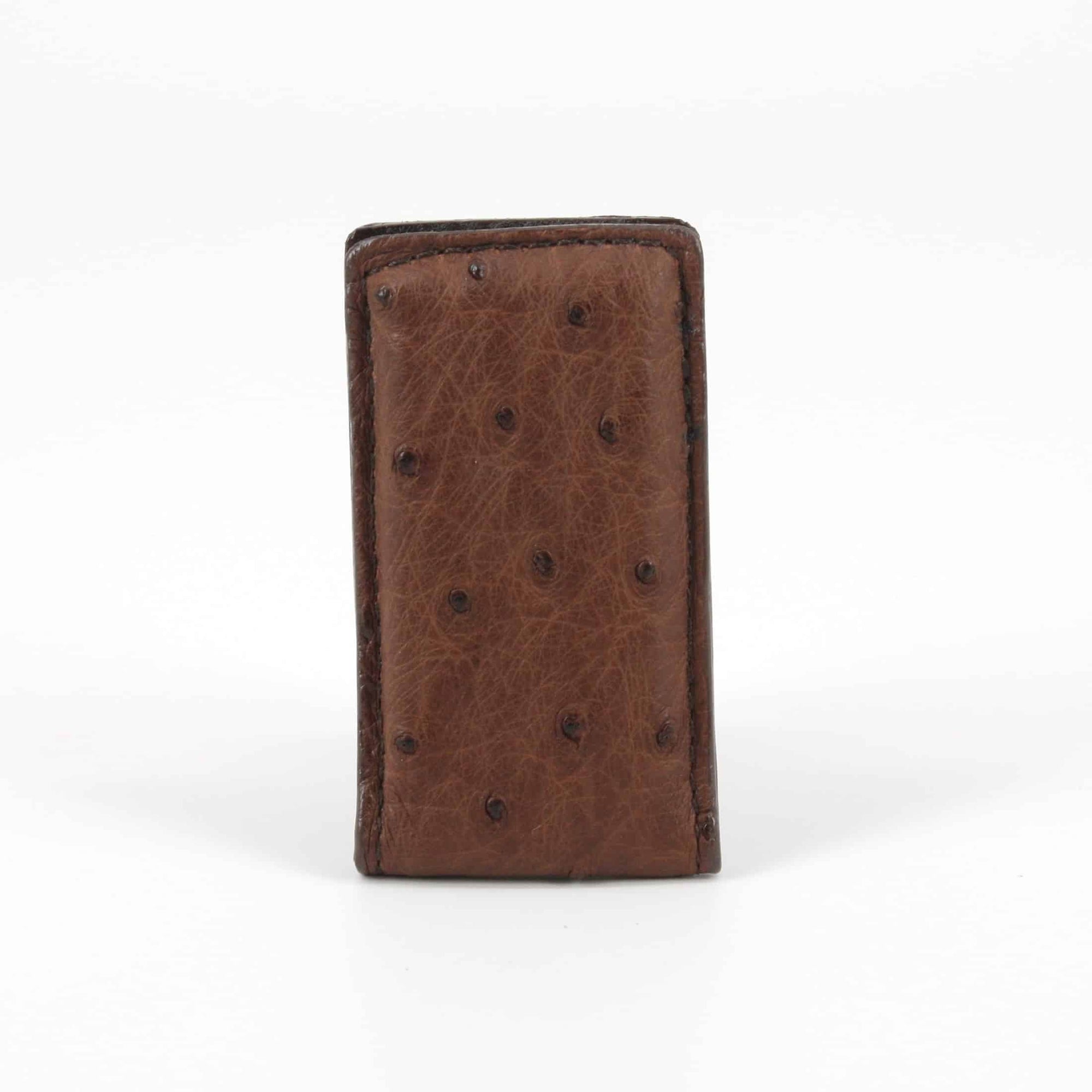 Brown Genuine Ostrich Leather Wallets