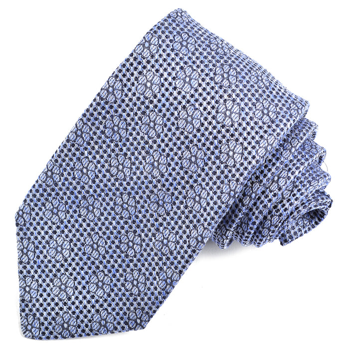 Silk and cotton jacquard tie