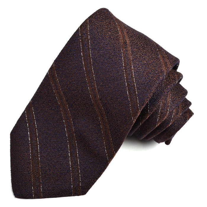 Silk and cotton jacquard tie