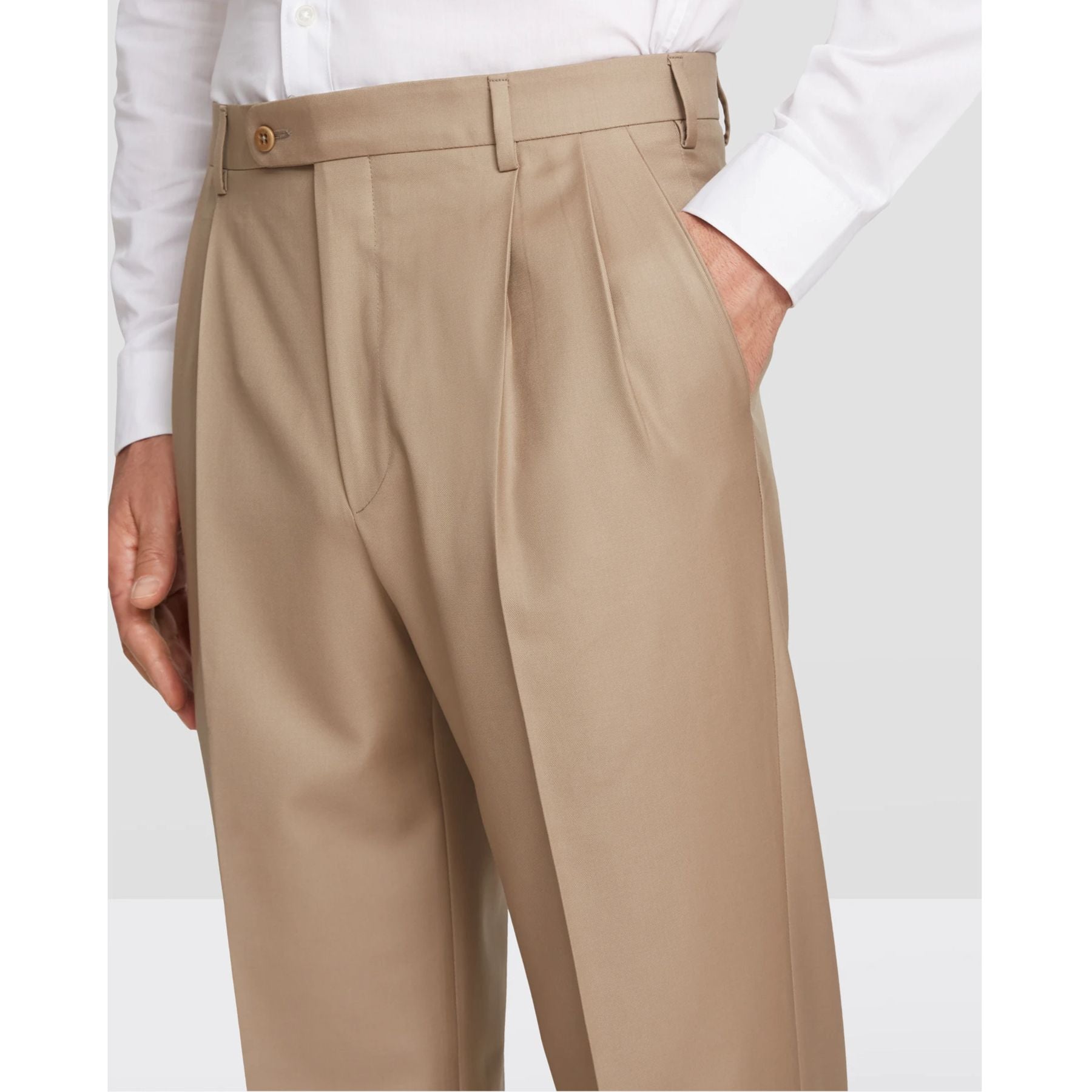 Ballin Pants - Dunhill Commuter Bi-Strech Gabardine - Khaki – Mark