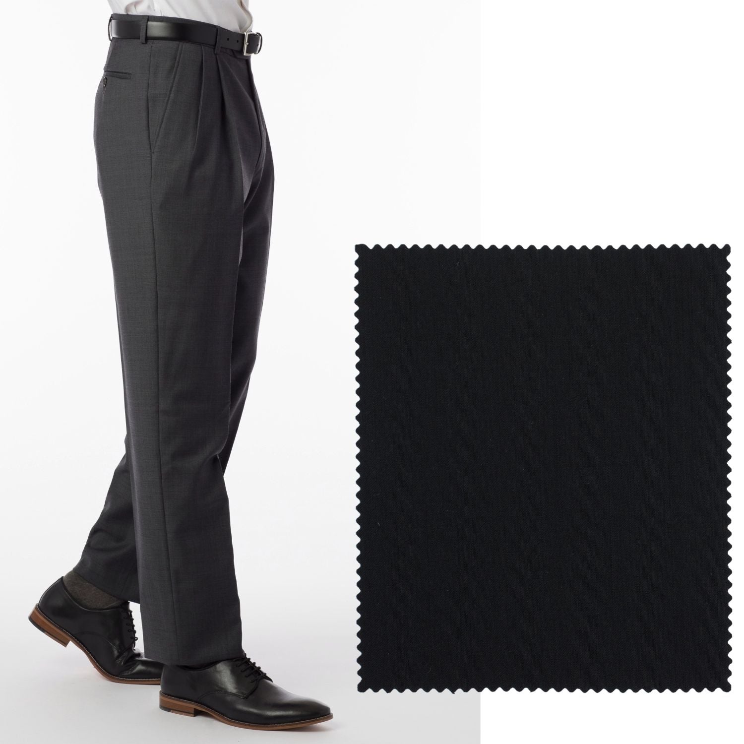 Nano Boys Straight Leg Twill Pants in Black