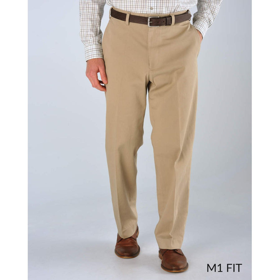 M1 Relaxed Fit Vintage Twills in Khaki by Bills Khakis - J. Men's Clothing