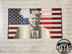 Donald Trump Portrait Flag