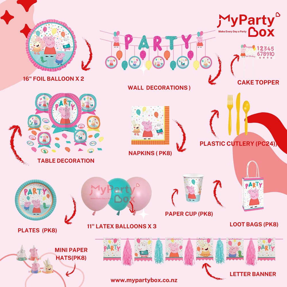 Buy Bluey Party Supplies in NZ Online - My Party Box – Mypartybox