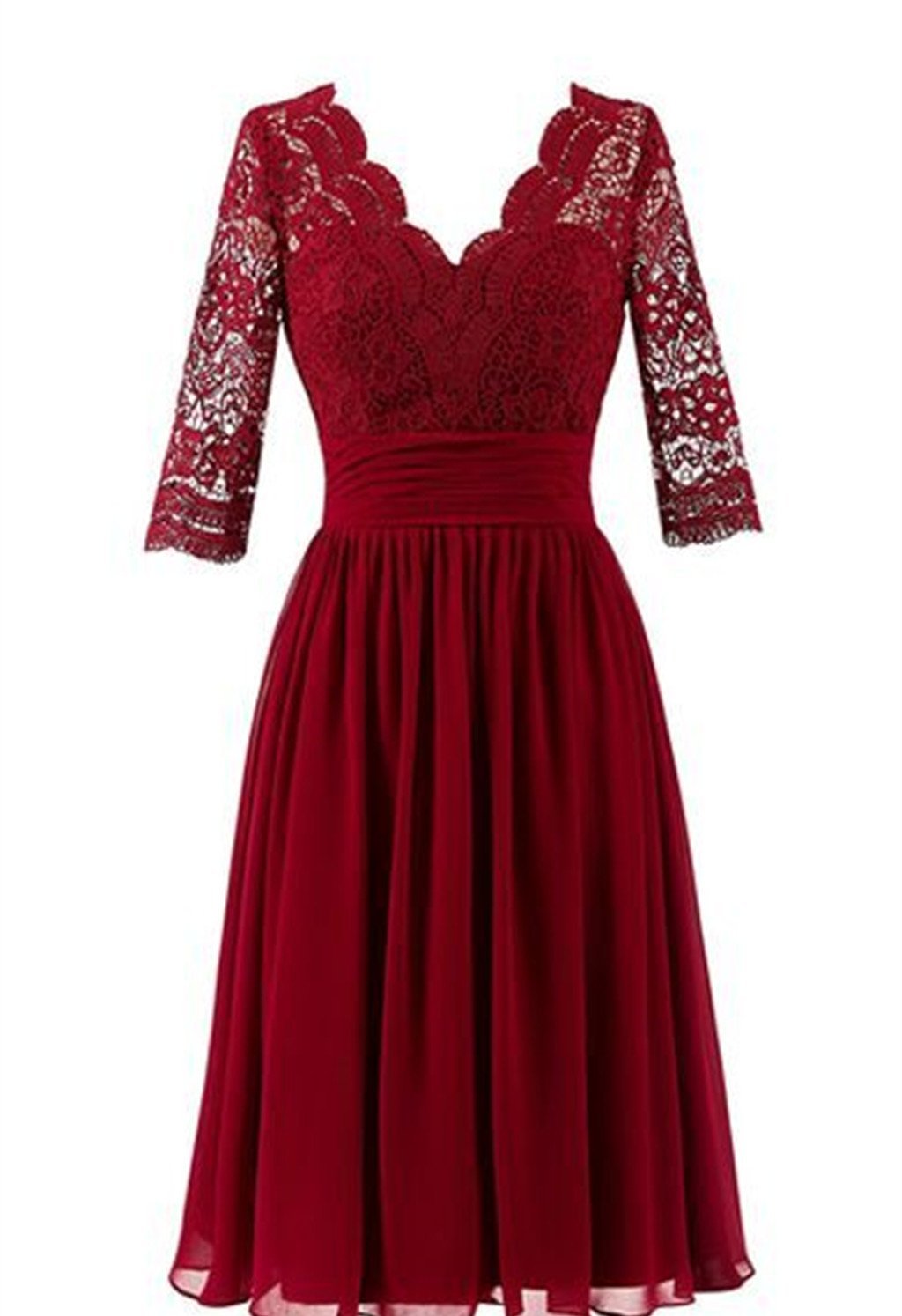 dark red bridesmaid dresses