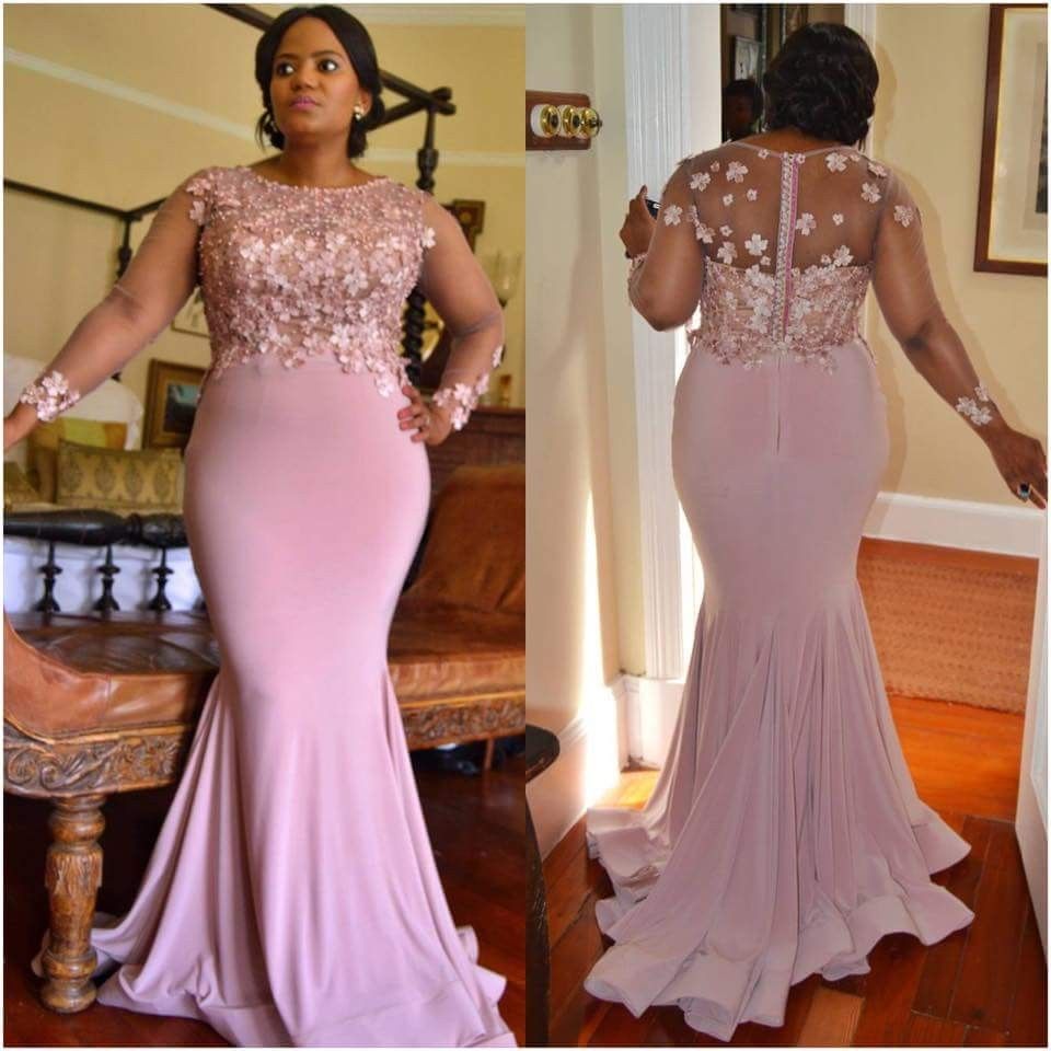 dusty pink plus size bridesmaid dresses