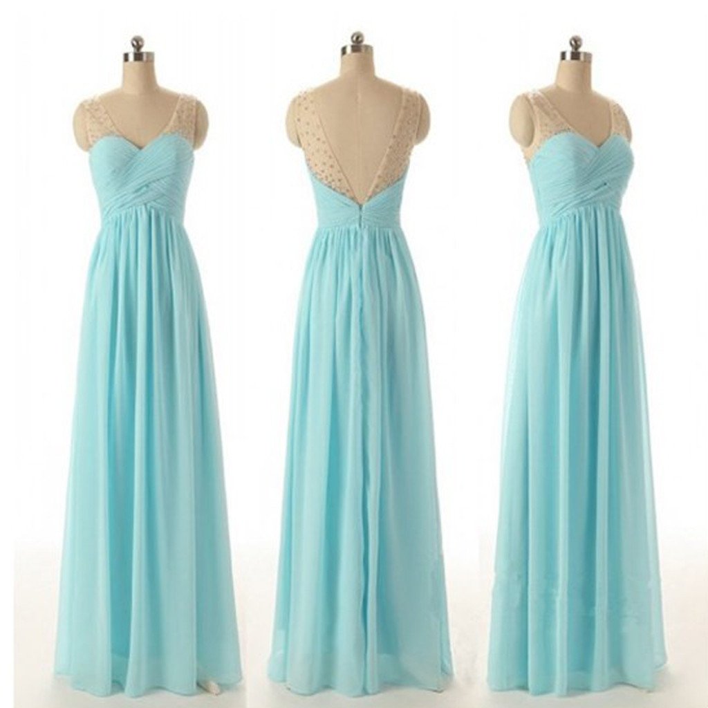 tiffany blue dress long