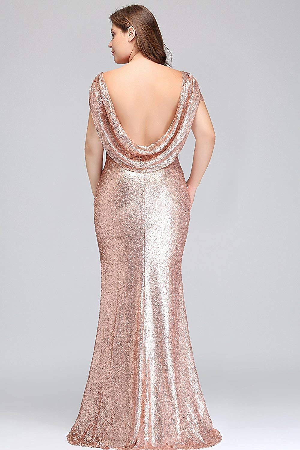 plus size sequin bridesmaid dress