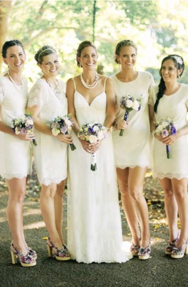 best short bridesmaid dresses