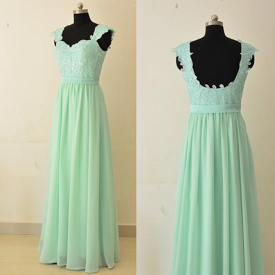 Sweetheart Backless Chiffon Prom Dresses Best Bridesmaid Dresses With Lace