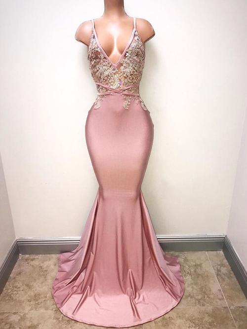 sexy blush pink dress