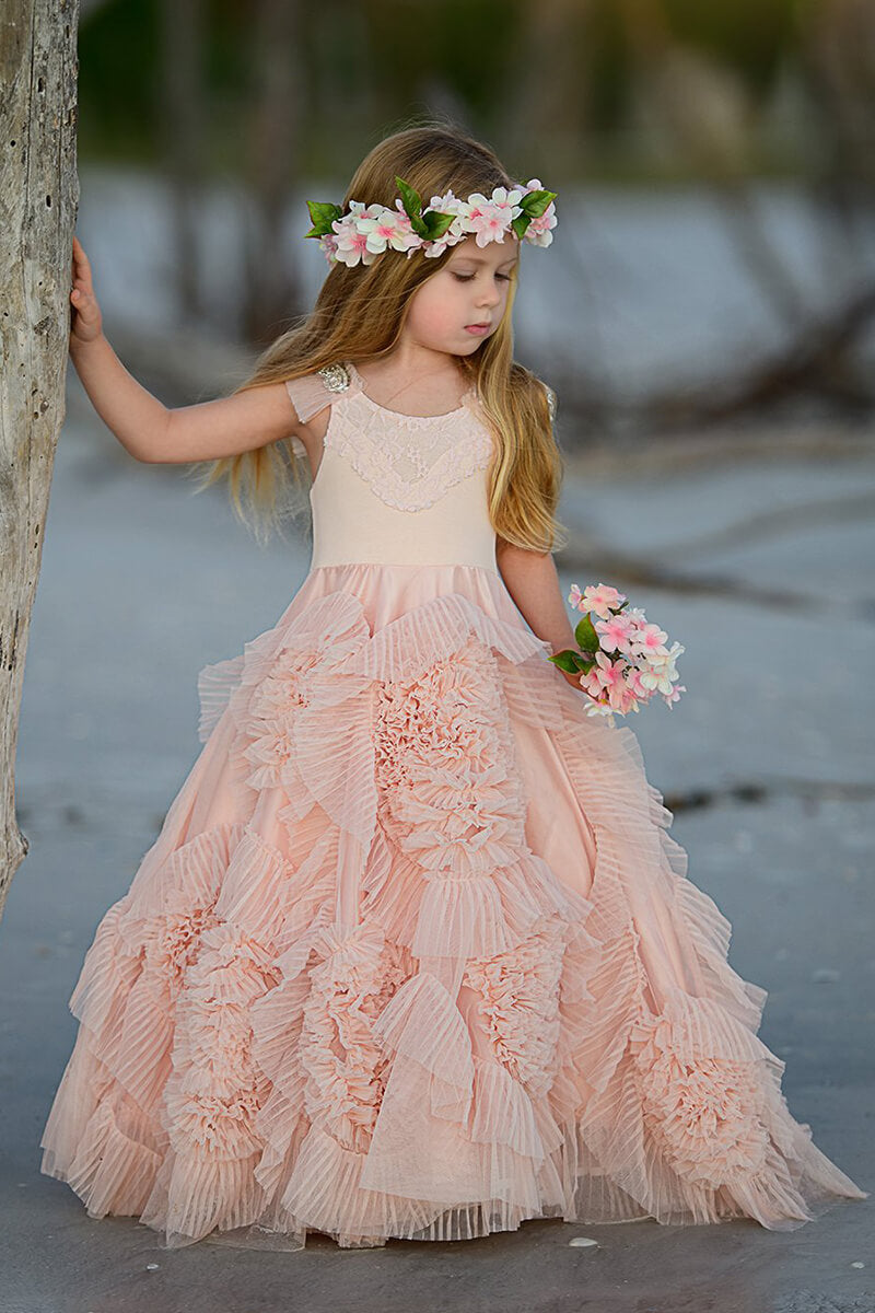 beaded flower girl dresses