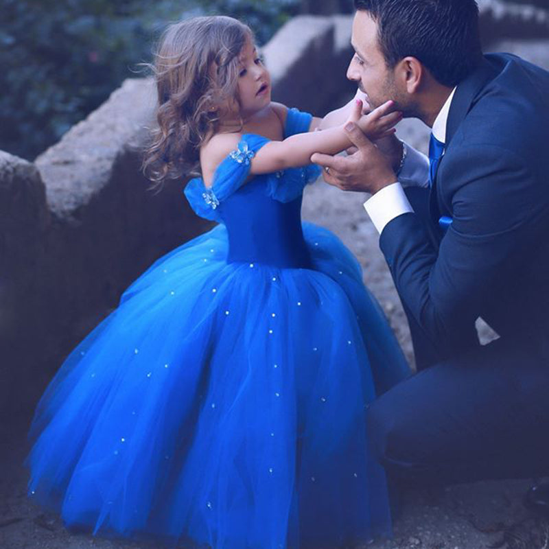 little girl blue formal dresses