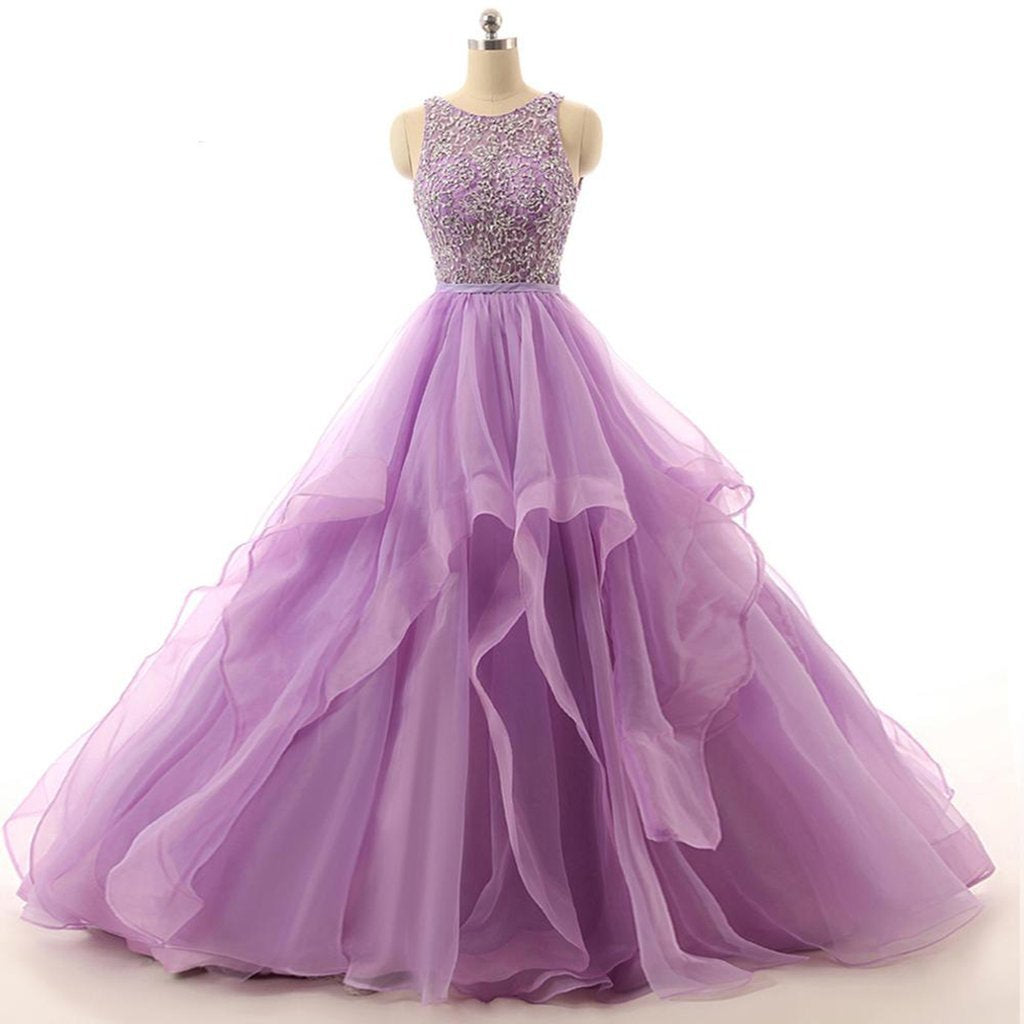 orchid prom dress