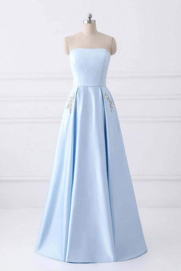 pale blue dresses for wedding