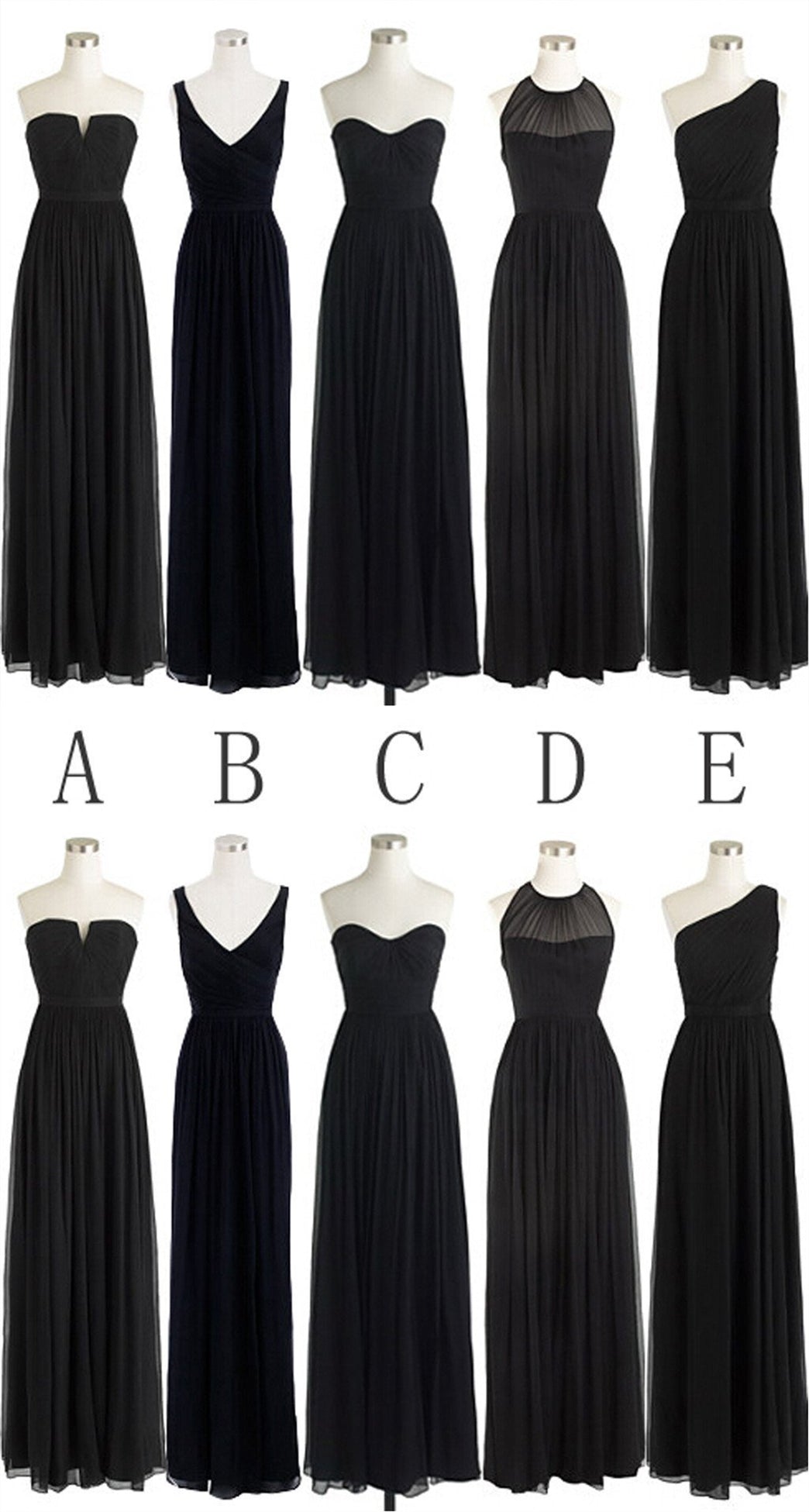 simple black gown design