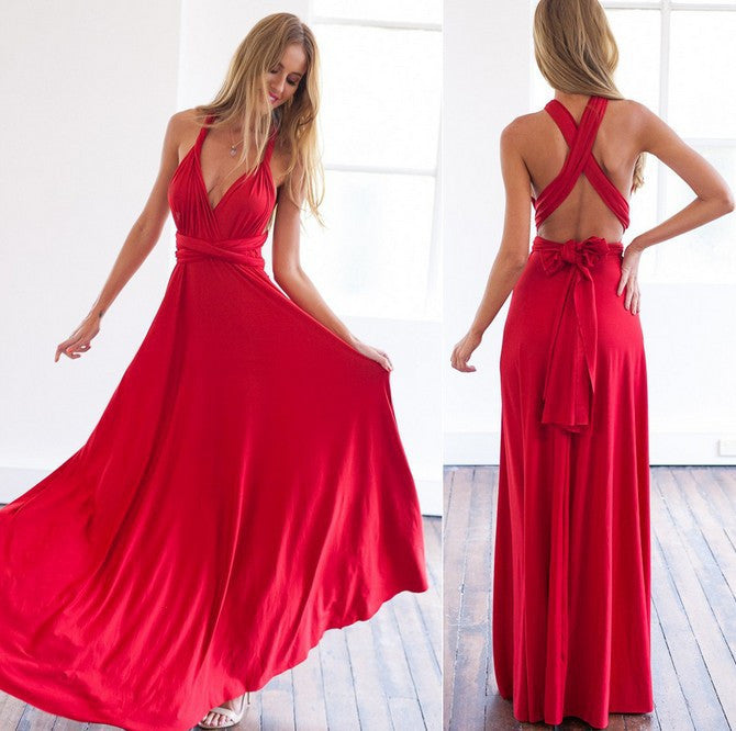 infinity dress red