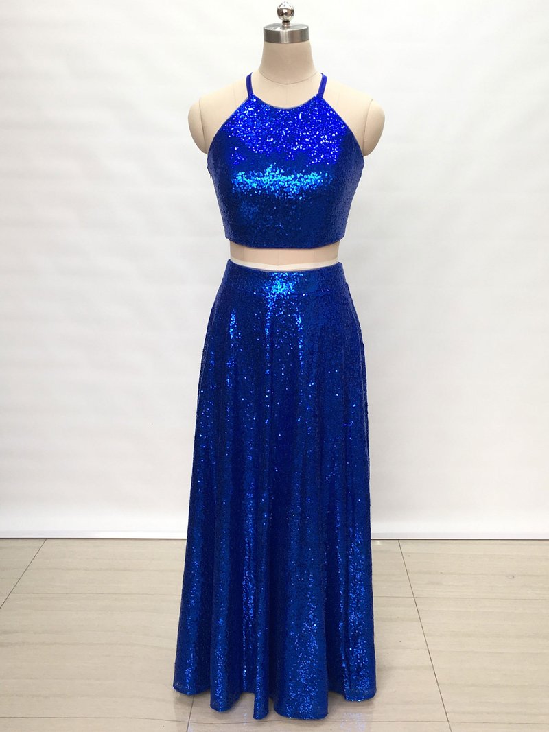 royal blue dress two piece