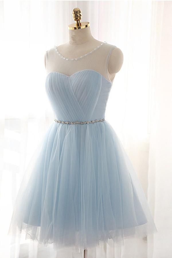 pale blue short dress