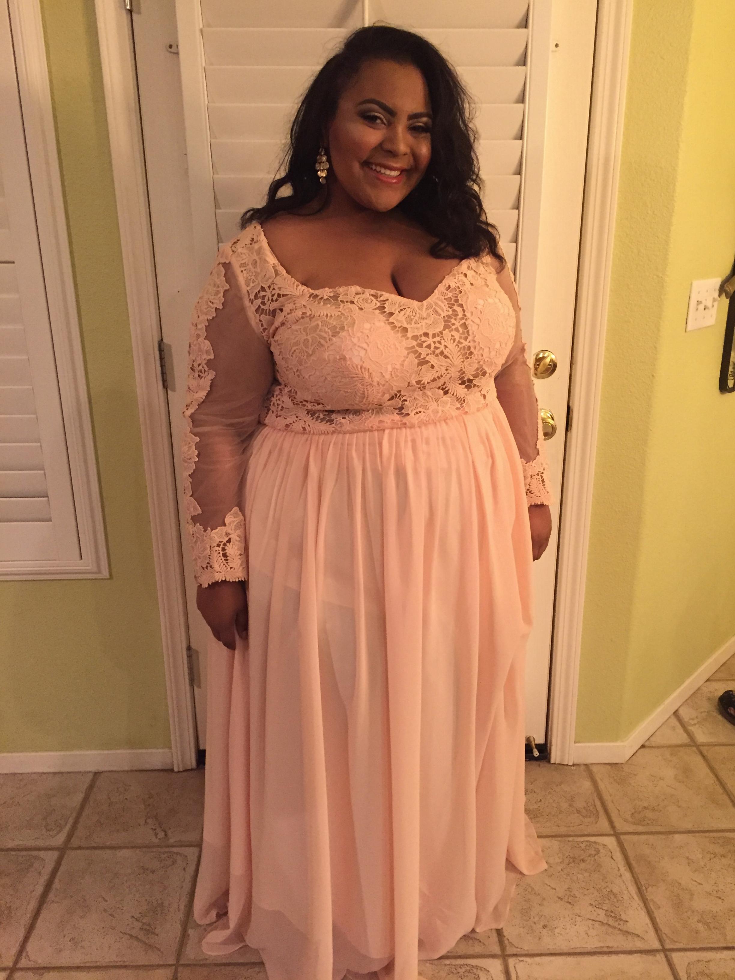 orange plus size prom dresses