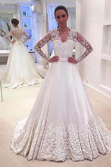 lace empire wedding dress