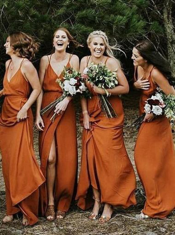 cheap orange dresses