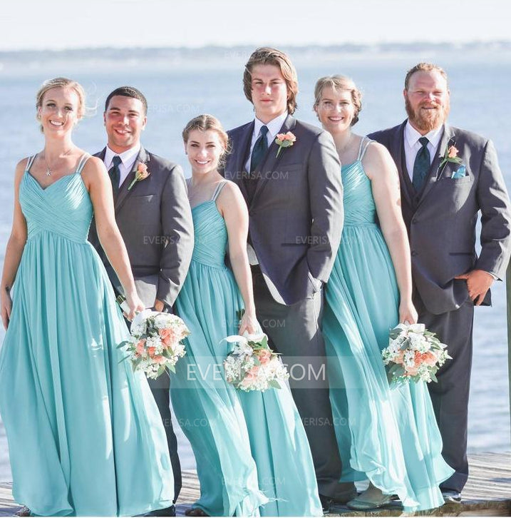 tiffany blue bridesmaid dress