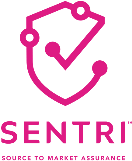 Sentri source to market assurance logo, larger image.