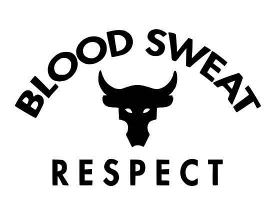Project Rock Blood Sweat Respect-Decal 