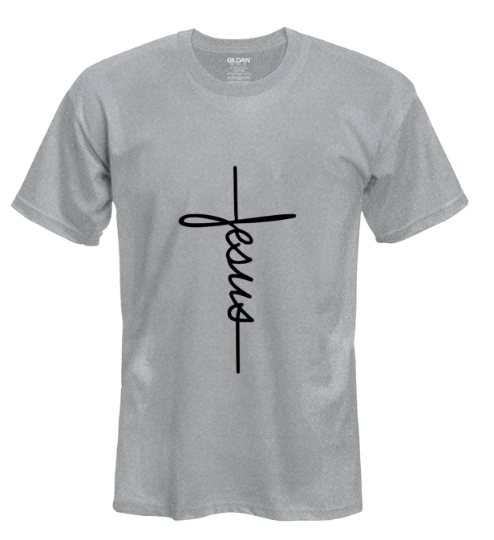 Jesus cross writing- Handmade T-shirt | eBay