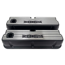 Load image into Gallery viewer, Ford 302 Wide Finned Tall Valve Covers - Black