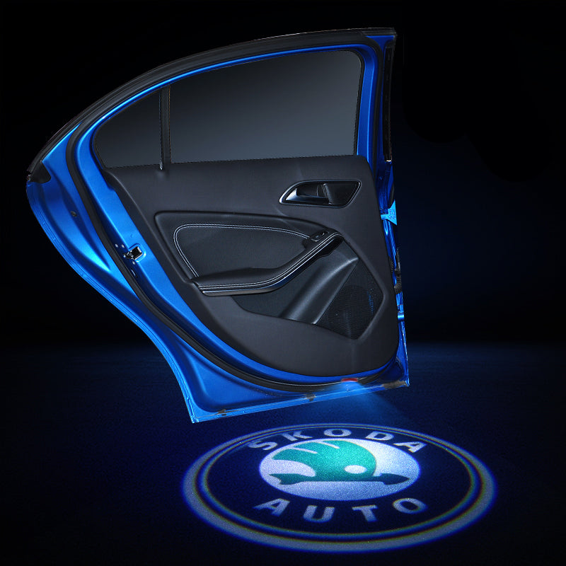 LED Door Logo Projector Light for Skoda | Car Lighting Accessories ...